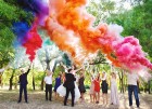 Цветной дым для свадьбы в Новокузнецке